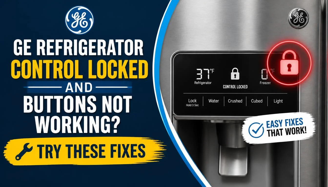 GE Refrigerator Control Locked and Buttons Not Working Try These Fixes