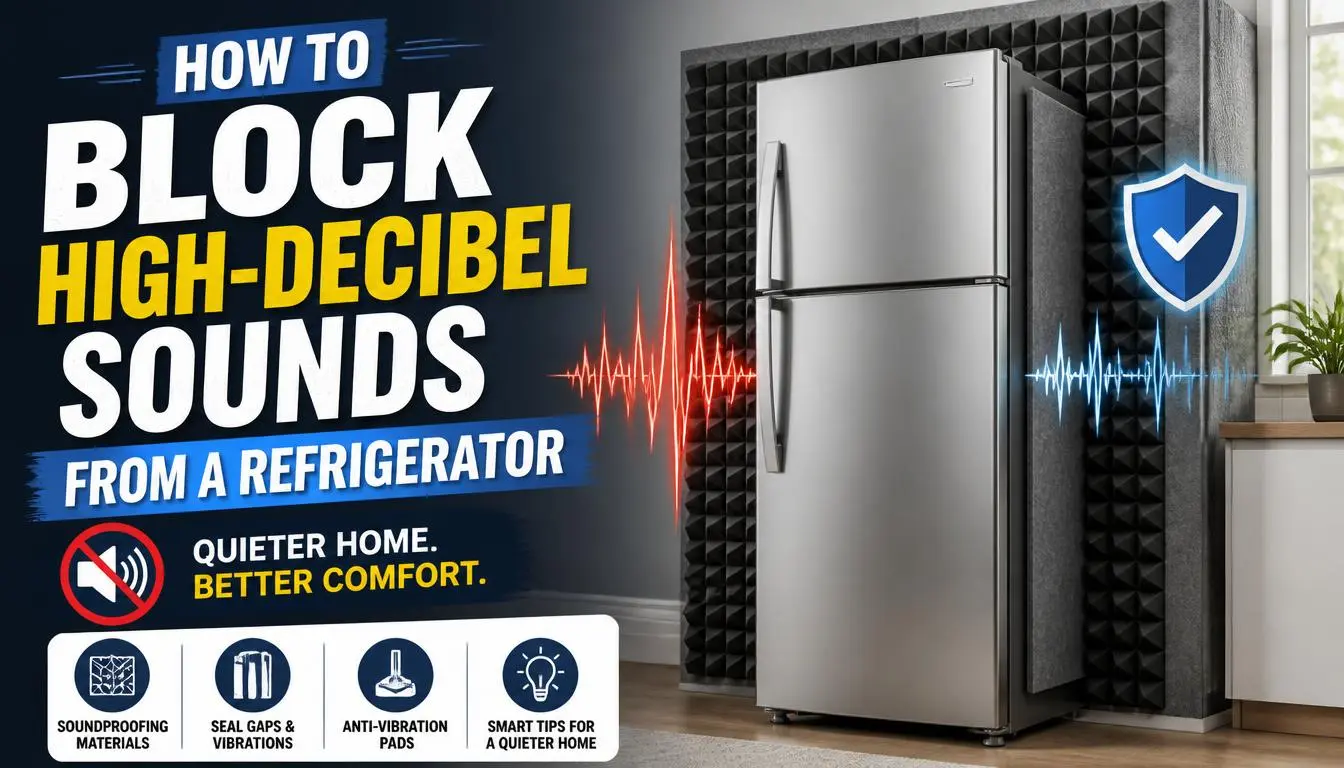 How to Block High-Decibel Sounds From a Refrigerator
