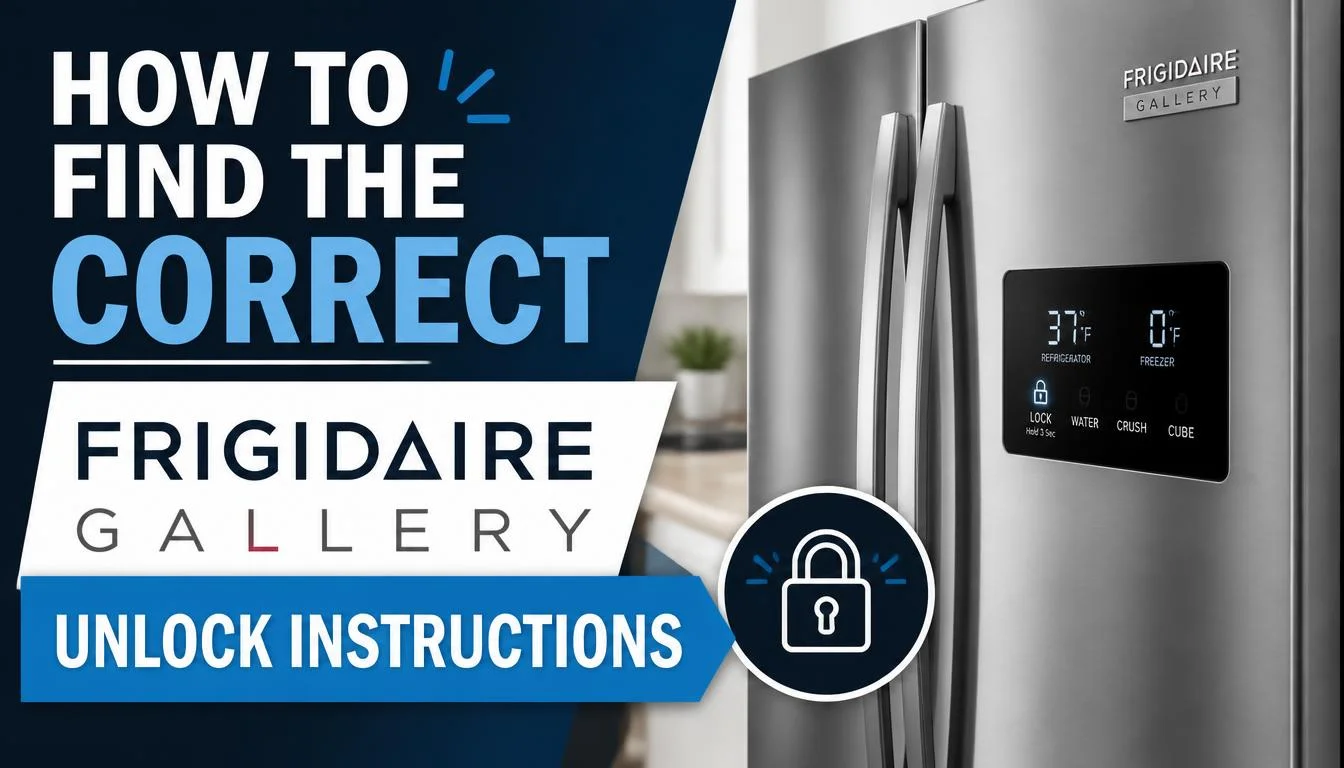 How to Find the Correct Frigidaire Gallery Unlock Instructions