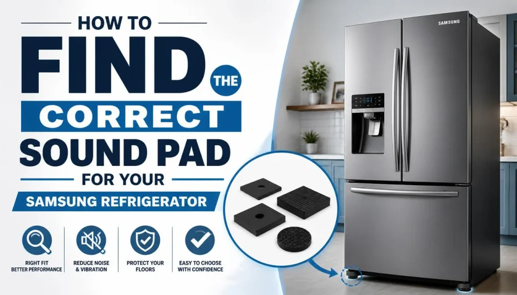 How to Find the Correct Sound Pad for Your Samsung Refrigerator
