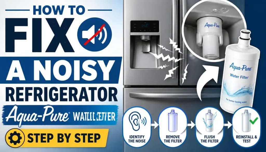 How to Fix a Noisy Refrigerator Aqua-Pure Water Filter Step by Step
