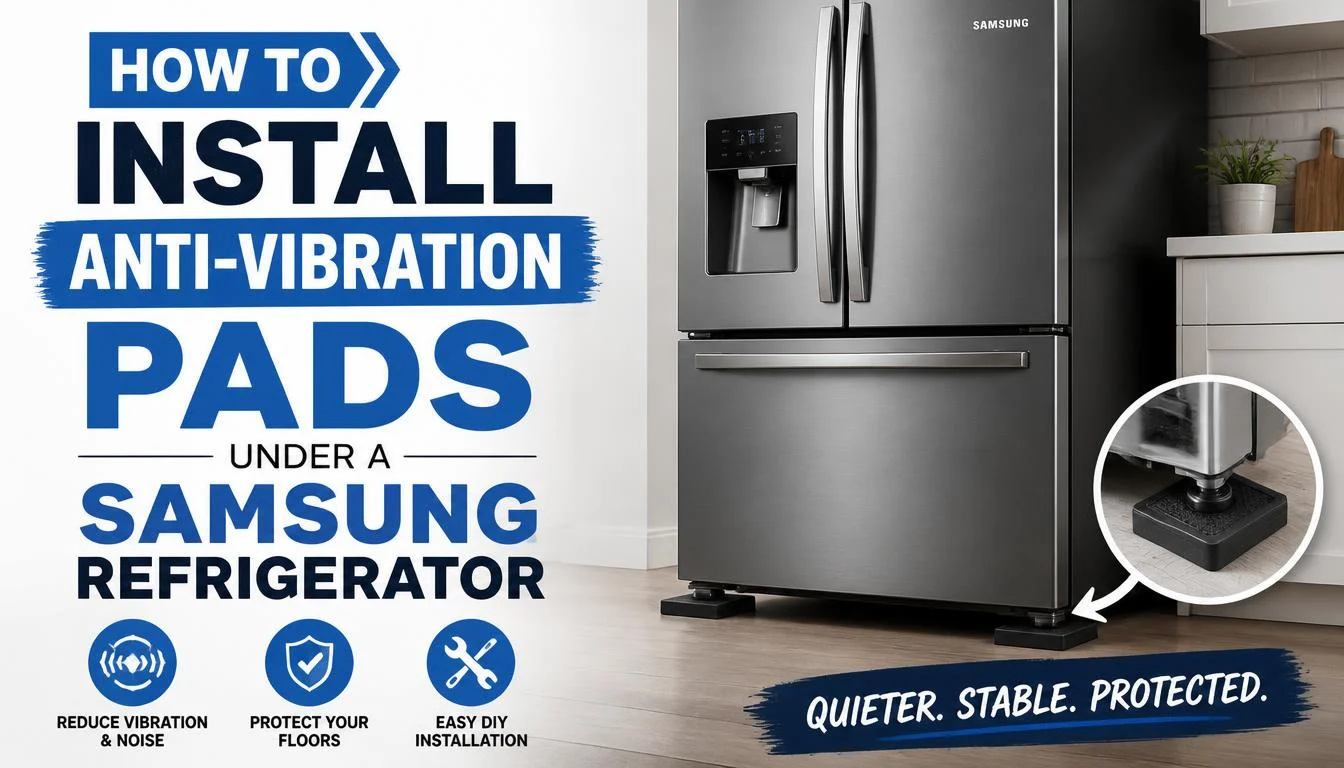 How to Install Anti-Vibration Pads Under a Samsung Refrigerator