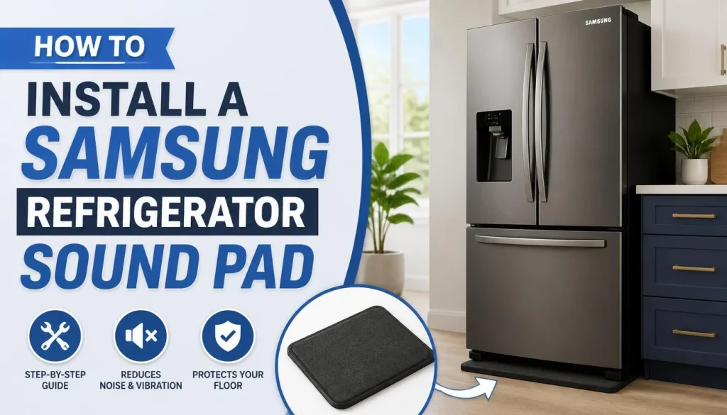 How to Install a Samsung Refrigerator Sound Pad