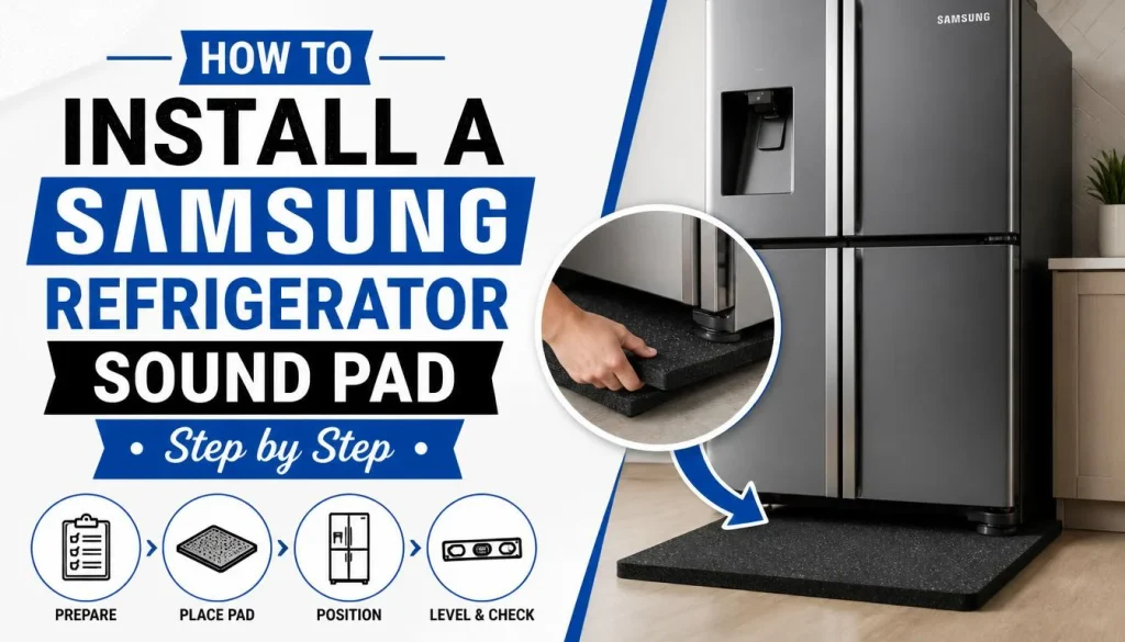 How to Install a Samsung Refrigerator Sound Pad Step by Step