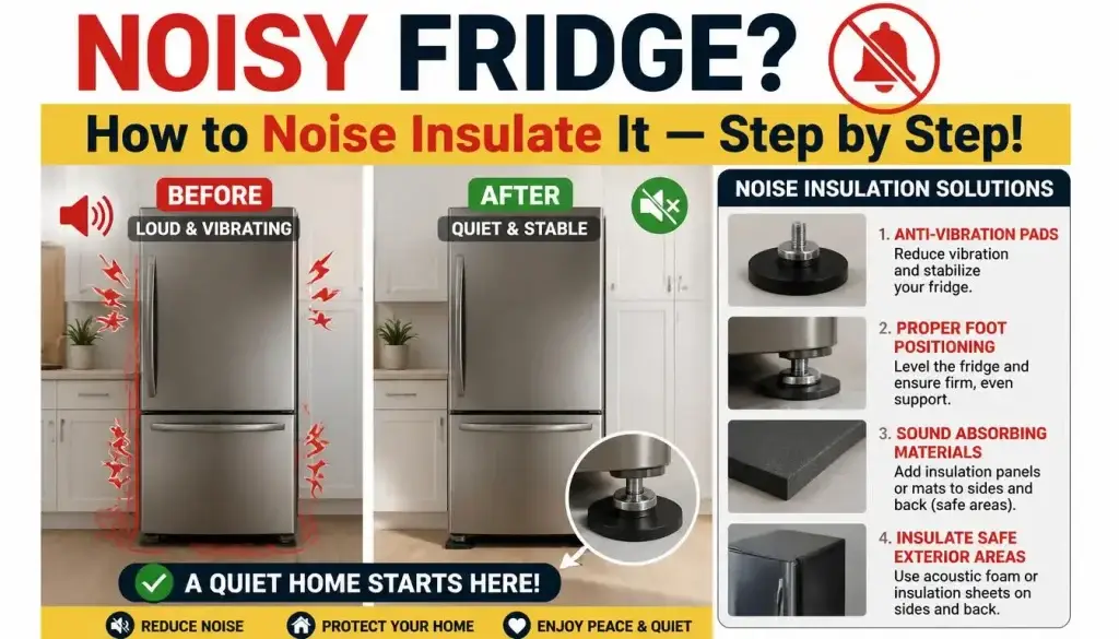 How to Noise Insulate a Refrigerator Step by Step