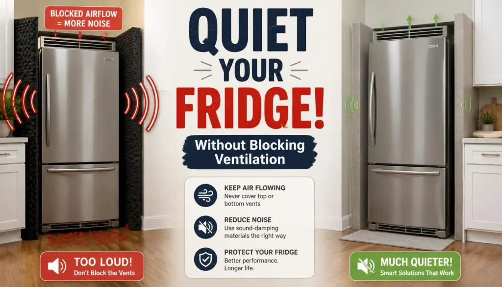 How to Soundproof a Refrigerator Without Blocking Ventilation