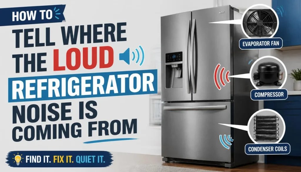 How to Tell Where the Loud Refrigerator Noise Is Coming From