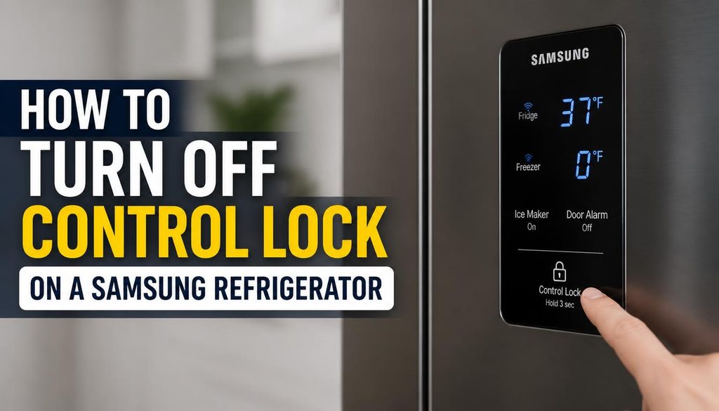 How to Turn Off Control Lock on a Samsung Refrigerator