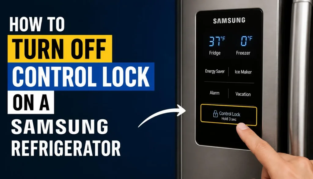 How to Turn Off Control Lock on a Samsung Refrigerator