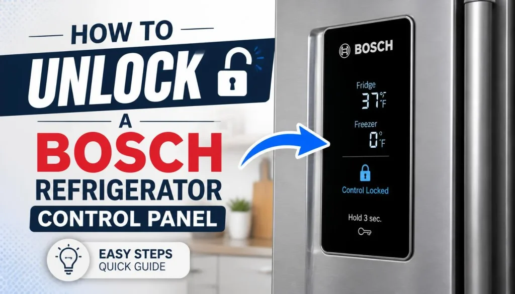 How to Unlock a Bosch Refrigerator Control Panel