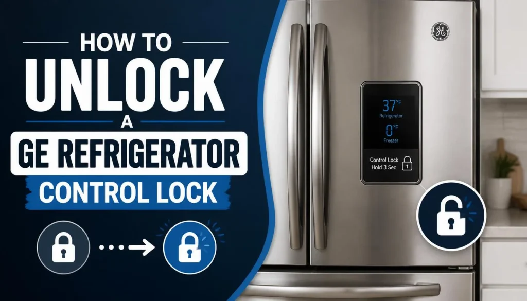 How to Unlock a GE Refrigerator Control Lock