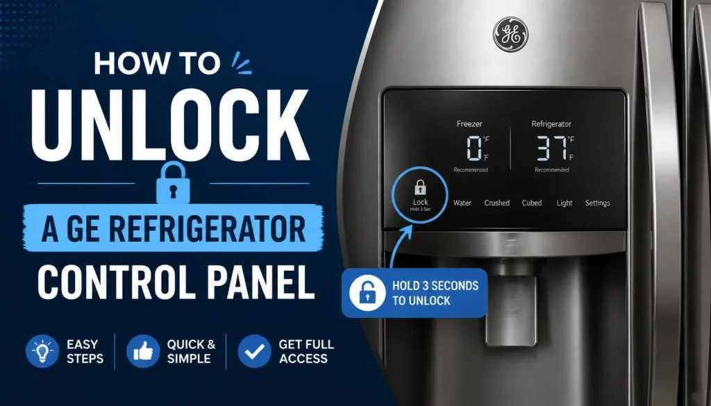 How to Unlock a GE Refrigerator Control Panel