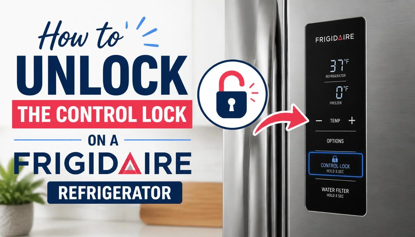 How to Unlock the Control Lock on a Frigidaire Refrigerator