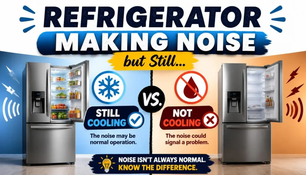 Refrigerator Making Noise but Still Cooling vs. Not Cooling