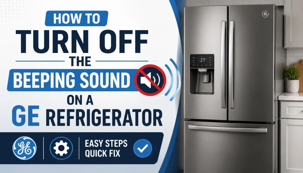 Turn Off the Beeping Sound on a GE Refrigerator