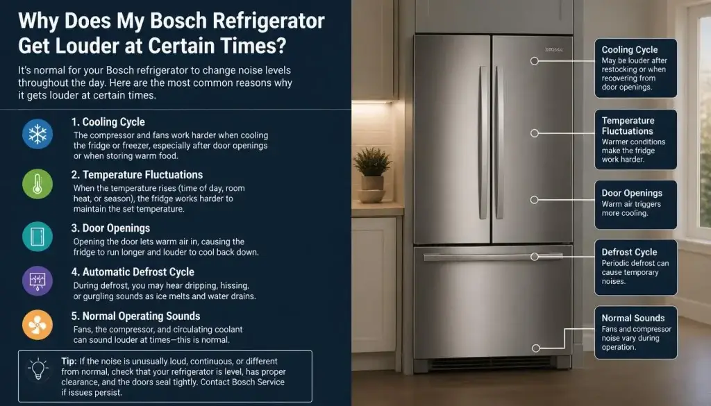Why Does My Bosch Refrigerator Get Louder at Certain Times