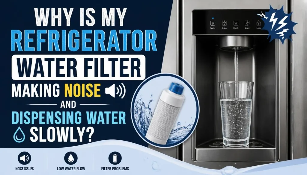 Why Is My Refrigerator Water Filter Making Noise and Dispensing Water Slowly